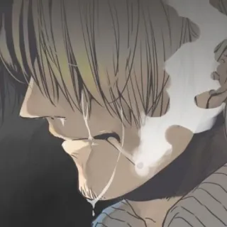 🚬 fa974b0e Sanji One Piece อนิเมะ, วันพีซ, ซันจิ, ร้องไห้, เศร้า, มังงะ telegram sticker