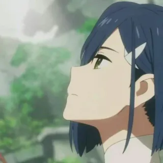 ✨ b3142d83 Ichigo Darling in the Franxx Аниме, Девушка, Короткие волосы, Ичиго, Darling in the Franxx telegram sticker