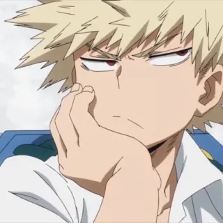 💥 354317aa Katsuki Bakugo My Hero Academia 애니메이션, 나의 히어로 아카데미아, 바쿠고, 바쿠고 카츠키, 화남, 캐릭터, 만화 telegram sticker