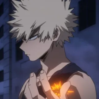💥 8e3bf5cc Bakugo Katsuki My Hero Academia 애니메이션, 캐릭터, 만화, 폭발, 나의 히어로 아카데미아, 바쿠고, 카츠키 telegram sticker