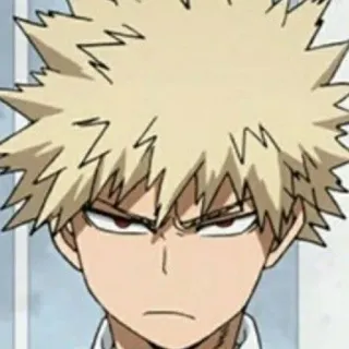 💥 e40e3f2f Bakugo My Hero Academia 애니메이션, 바쿠고, 나의 히어로 아카데미아, 만화, 캐릭터, 화난 telegram sticker