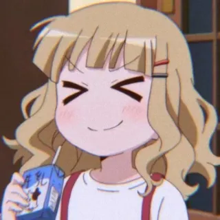 😆 2f4f345e Anime, Cartone animato, Ragazza, Bere, Carino telegram sticker