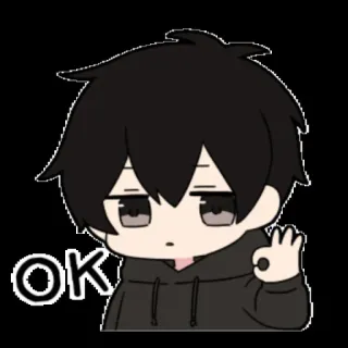 👌 379f9a7c OK ok, d'accordo, approvazione, anime, cartoni animati telegram sticker