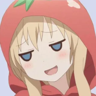 😏 85af4538 Anime, Ragazza, Pomodoro, Felpa con cappuccio, Carino, Cartone animato telegram sticker
