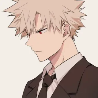 😔 875a9eea Katsuki Bakugo My Hero Academia Anime, Personaggio, Manga, Katsuki Bakugo, My Hero Academia, Eroe, Studente, Completo telegram sticker