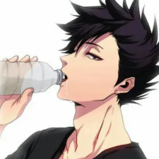 😐 8d5d145d Anime, Bere, Acqua, Bottiglia telegram sticker