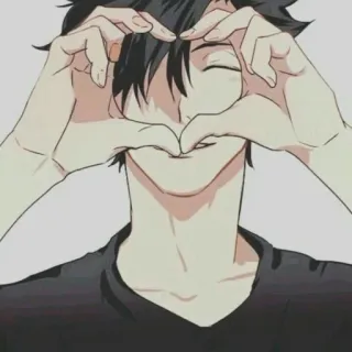 ❤ b222d50e Anime, Cuore, Amore, Cartone animato, Personaggio, Estetica telegram sticker