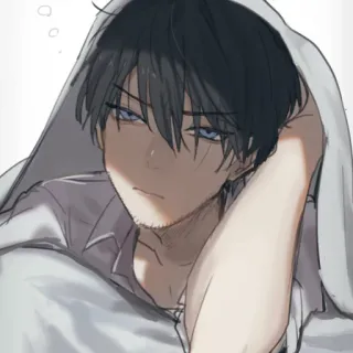 😪 c52bcf92 Anime, Manga, Personaggio, Ragazzo, Ritratto, Illustrazione, Estetica, Arte telegram sticker
