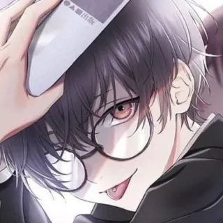 😜 e649def3 Anime, Manga, Ragazzo, Occhiali, Lingua, Cartone animato telegram sticker