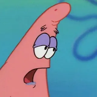 🍔 a2e8c579 Patrick Star SpongeBob SquarePants Patrick Star, SpongeBob Schwammkopf, Cartoon, Nickelodeon, traurig, verärgert, enttäuscht whatsapp sticker
