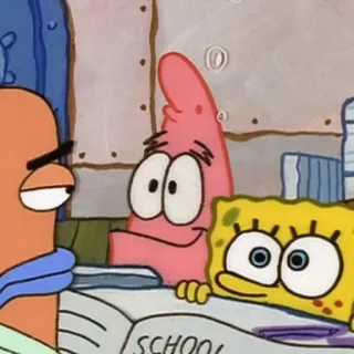 🍔 ec0bcbaa Spongebob Spongebob Squarepants SCHOOL Spongebob, Patrick Star, Schule, Cartoon, Nickelodeon, Animation whatsapp sticker