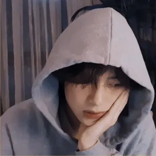 🐚 899ad591 person, hoodie, portrait, young adult, casual, indoors telegram sticker