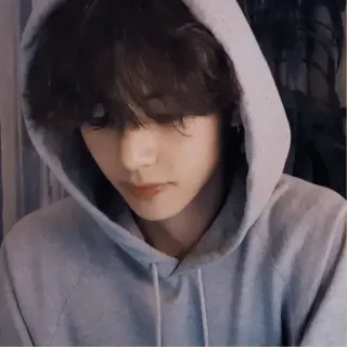 🐚 cbe2407e man, hoodie, portrait, korean, k-pop, singer, idol, male telegram sticker