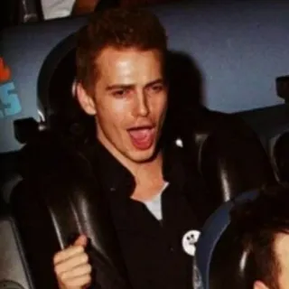 ⛓ 14001046 Anakin Skywalker Star Wars อนาคิน สกายวอล์คเกอร์, สตาร์ วอร์ส, เฮย์เดน คริสเตนเซน, รถไฟเหาะ telegram sticker