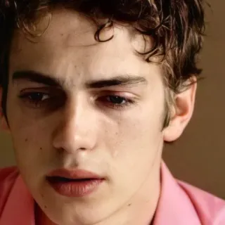 ⛓ 7f75cd0b เศร้า, ร้องไห้, หน้า, เด็กผู้ชาย, คน telegram sticker