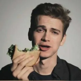 ⛓ c57670cf Anakin Skywalker Star Wars อนาคิน สกายวอล์คเกอร์, สตาร์ วอร์ส, เฮย์เดน คริสเตนเซน, แซนวิช, กิน telegram sticker