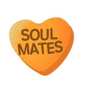 😚 9598a4ba SOUL
MATES candy heart, soulmates, love, valentine's day, sweet telegram sticker