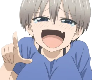 😂 1ccb6d03 Uzaki Hana Uzaki-chan Wants to Hang Out! อนิเมะ, ผู้หญิง, น่ารัก, อุซากิ, ฮานะ, ตลก, มีความสุข, ยิ้มเยาะ telegram sticker