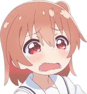 😭 7d6c2576 อนิเมะ, ร้องไห้, ผู้หญิง, เศร้า telegram sticker