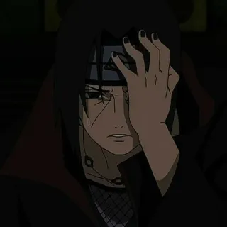 👁 629eebba Itachi Uchiha Naruto 애니메이션, 만화, 닌자, 이타치, 우치하, 슬픈, 우는 telegram sticker