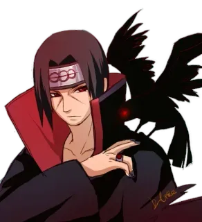 🎧 c73034e4 Itachi Uchiha Naruto อนิเมะ, มังงะ, อิทาจิ, อุจิวะ, นารูโตะ, อีกา telegram sticker