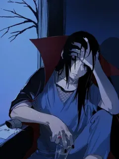 🎧 cdd46b13 Itachi Naruto อนิเมะ, เศร้า, อุจิวะ, อิทาจิ, นารูโตะ, ตัวละคร, มังงะ telegram sticker