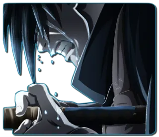 😭 08c96464 llorando, anime, triste, lágrimas telegram sticker