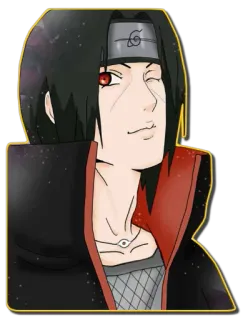 😉 1decec25 Itachi Naruto Anime, Ninja, Manga, Uchiha, Itachi, Sharingan telegram sticker
