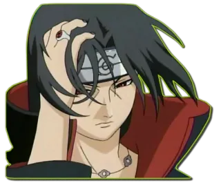 😶 570bcb85 Itachi Uchiha Naruto Ninja, Anime, Uchiha, Sharingan, Mangekyo telegram sticker