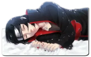 😓 81e4fc16 Itachi Uchiha Naruto Anime, Ninja, Triste, Dormido, Itachi telegram sticker