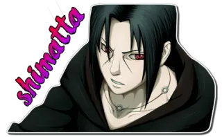 😒 82403831 Itachi Uchiha Naruto shimatta Anime, Manga, Sharingan, Ninja, Itachi telegram sticker