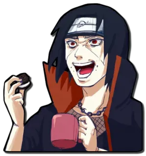 😈 882ec662 Itachi Naruto Anime, Itachi, Ninja, Manga, Galleta, Café telegram sticker