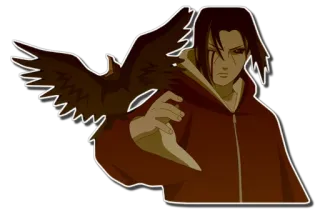 😡 c275630f Itachi Uchiha Naruto Anime, Manga, Ninja, Cuervo, Itachi, Uchiha telegram sticker