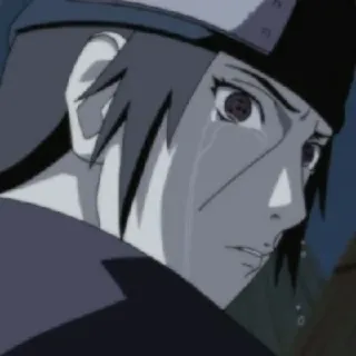 🍙 a6f12b8b Itachi Naruto Anime, Pleurs, Triste, Itachi, Naruto, Uchiha, Sharingan telegram sticker