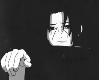 🖤 b3b4c512 Itachi Uchiha Naruto Anime, Uchiha, Mangekyou, Sasuke, Shinobi telegram sticker