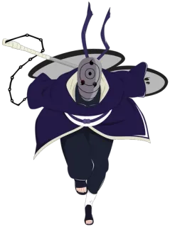 🎭 3c19a64c Obito Uchiha Naruto Аниме, Ниндзя, Злодей, Манга, Маска whatsapp sticker