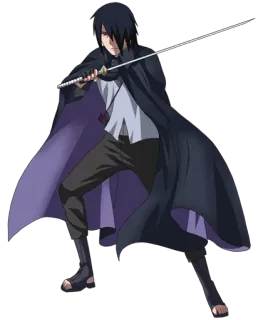 😎 565521be Sasuke Uchiha Naruto Аниме, Меч, Ниндзя, Учиха, Саске, Манга whatsapp sticker