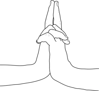 🐯 64269ce2 руки, молитва, жест, вместе, сцепленные whatsapp sticker