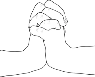 🐍 9c25ac1a руки, пальцы, молитва, сцепленные, мольба whatsapp sticker