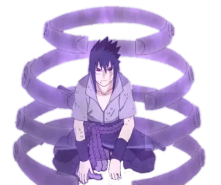 👺 b137f8e4 Sasuke Naruto Аниме, Саске, Шаринган, Мангекё, Чакра whatsapp sticker