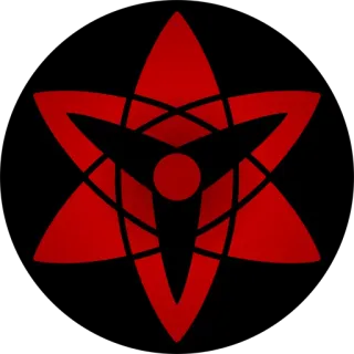 🌑 b74d098a Аниме, Шаринган, Мангекё, Глаз, Учиха, Наруто whatsapp sticker