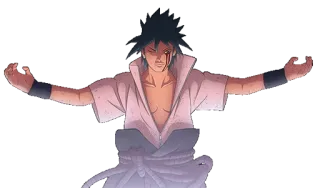 👹 bbea7466 Sasuke Naruto Аниме, Манга, Ниндзя, Шаринган, Учиха whatsapp sticker