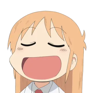 😋 023b8154 Nanao Nichijou Anime, Nichijou, Nanao telegram sticker