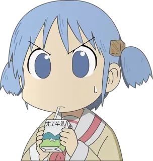 😓 7682f33f 大工牛乳 Anime, Dibujo animado, Personaje, Leche telegram sticker