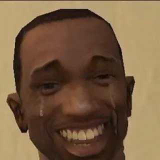🤨 abf29127 CJ Grand Theft Auto: San Andreas CJ, Grand Theft Auto, San Andreas, crying, video game, character telegram sticker