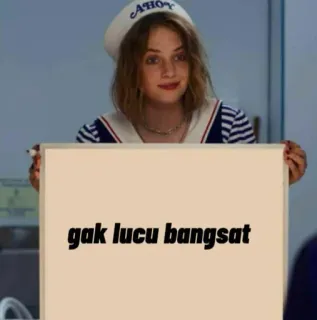 🔭 2c7e6dc4 Robin Buckley Stranger Things gak lucu bangsat Meme, Hài hước, Xúc phạm, Stranger Things, Robin Buckley, Thủy thủ telegram sticker