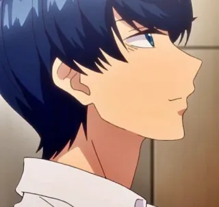 🔮 e6822c65 Anime, Mann, Profil, Gesicht, dunkle Haare telegram sticker