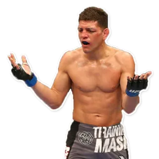 🐨 25159981 Nate Diaz petarung, tinju, MMA, atlet, UFC whatsapp sticker
