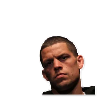 🐯 dbe04cef Nate Diaz UFC, petarung, mma, atlet, tinju whatsapp sticker