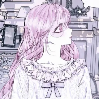 🐁 38e6c664 Anime, Gadis, Potret, Rambut merah muda, Renda, Gambar, Manga whatsapp sticker